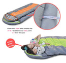 Camping Sleeping Bag, Lightweight 4 Season Warm & Cold