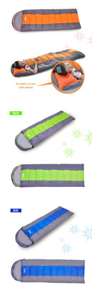 Camping Sleeping Bag, Lightweight 4 Season Warm & Cold