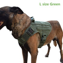 MXSLEUT Tactical Dog Vest Breathable military dog clothes K9 harness adjustable size
