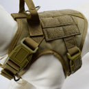 MXSLEUT Tactical Dog Vest Breathable military dog clothes K9 harness adjustable size