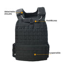 Quick Released Black Laser Cut Tactical Military Molle Heavy Plate Carrier Vest