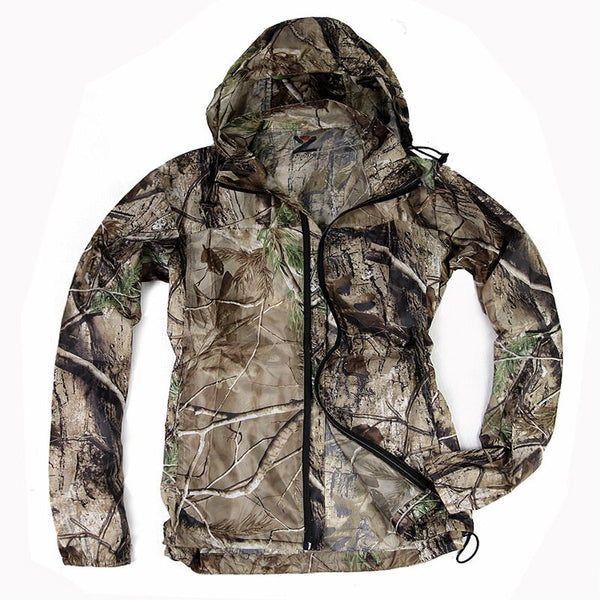 Waterproof bionic camouflage breathable quick-drying clothes   for summer hunting fishing