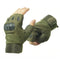 Men's Army Military Tactical Hard Knuckle Half finger Gloves