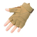 Men's Army Military Tactical Hard Knuckle Half finger Gloves