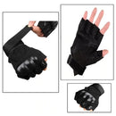 Men's Army Military Tactical Hard Knuckle Half finger Gloves