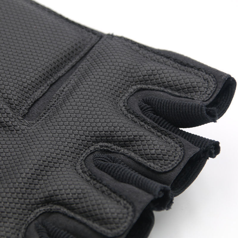 Men's Army Military Tactical Hard Knuckle Half finger Gloves