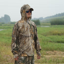 Men  Sunscreen Bionic Camouflage Long-sleeved Cotton T-shirt