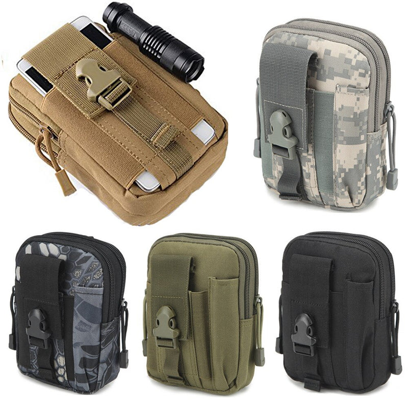 Men Tactical Molle Pouch Belt Waist Pack Bag