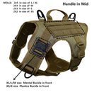 MXSLEUT Tactical Dog Vest Breathable military dog clothes K9 harness adjustable size