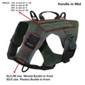 MXSLEUT Tactical Dog Vest Breathable military dog clothes K9 harness adjustable size
