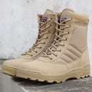 Men Desert Combat Boots Mens Work Safty Shoes