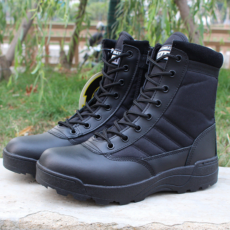 Men Desert Combat Boots Mens Work Safty Shoes