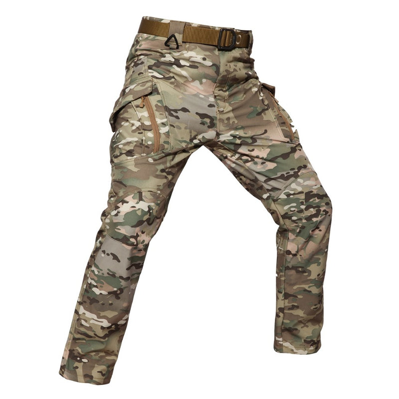 Military Men Tactical Fleece Pants Men's Army Cargo Pants