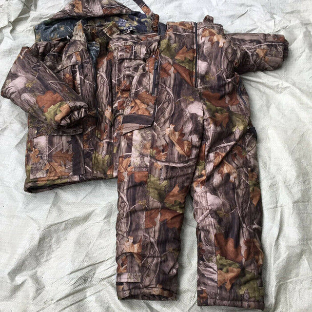 Winter Bionic Camouflage Hunting Clothes  for Fishing Bird Watching