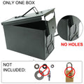 50 Cal Metal M2A1 Ammo Can Military & Army Style Steel Box Gun Ammo Case Storage Holder Box Heavy Tactical Bullet box Lockable