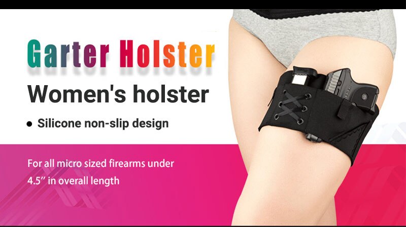Outdoor Women Tactical Gun Holster Hidden Camping Leg Holster Potable Breathable Hunting Garter Holster Accessorries Leg Cover