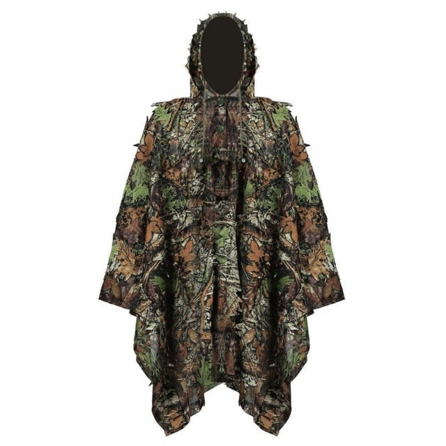 Hunting Ghillie Suit 3D Camo Bionic Leaf Camouflage