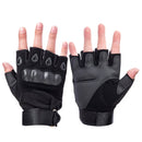 Men's Army Military Tactical Hard Knuckle Half finger Gloves