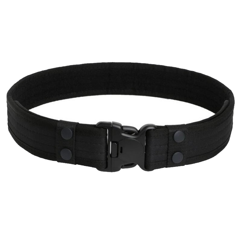 Combat 2 Inch Canvas Duty Tactical Sport Belt with Plastic Buckle